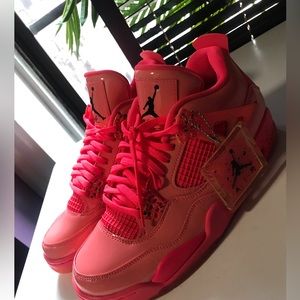 NIKE AIR JORDAN RETRO IV NRG HOT PUNCH SIZE 10  PREOWNED NO BOX